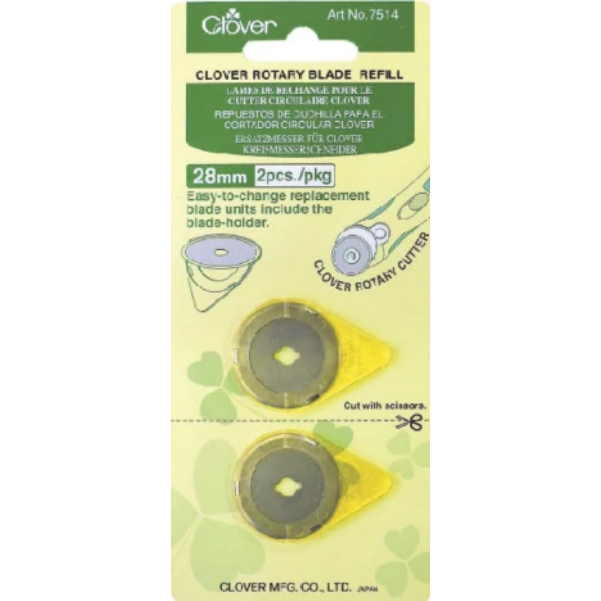 CLOVER LAME ROTARY CUTTERS 28MM