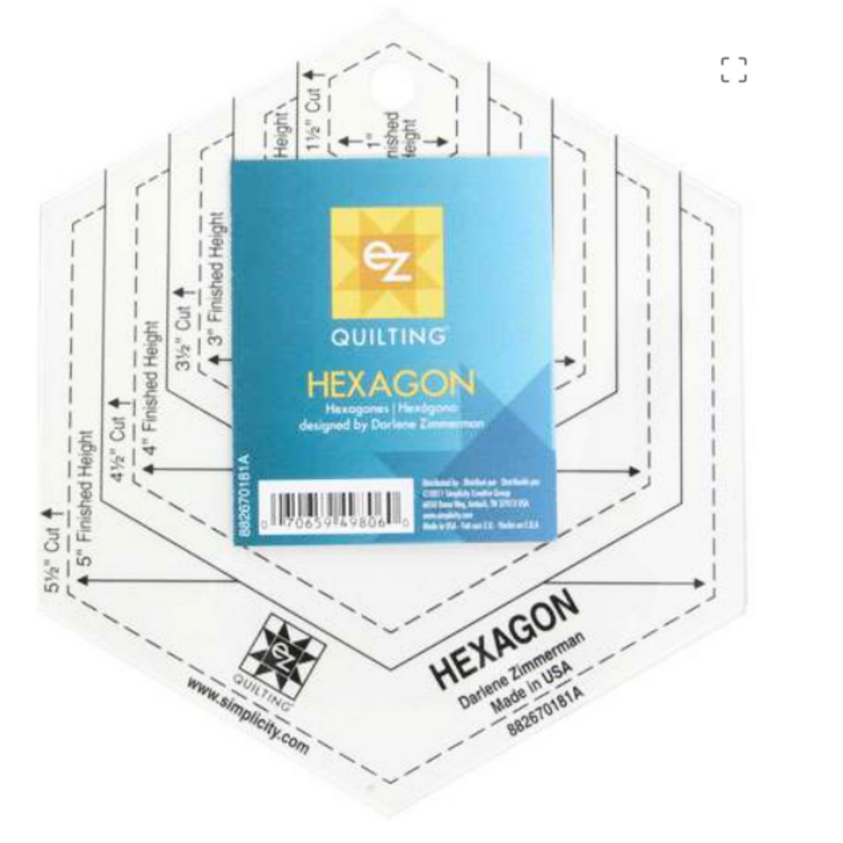 EZ RULER HEXAGON