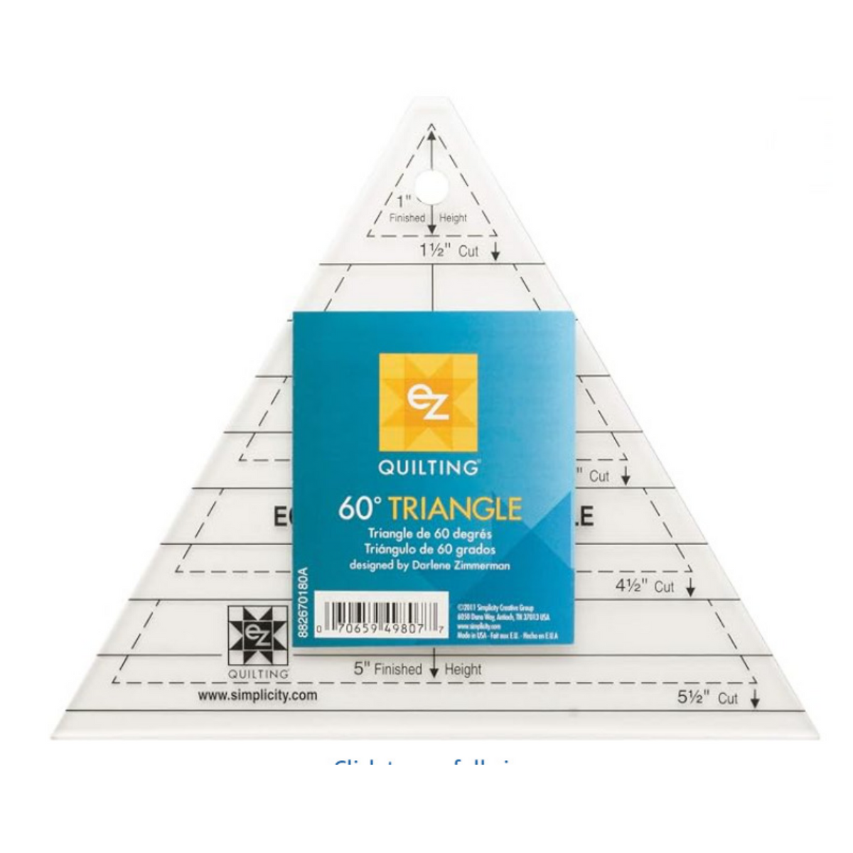 EZ RULER TRIANGLE 60