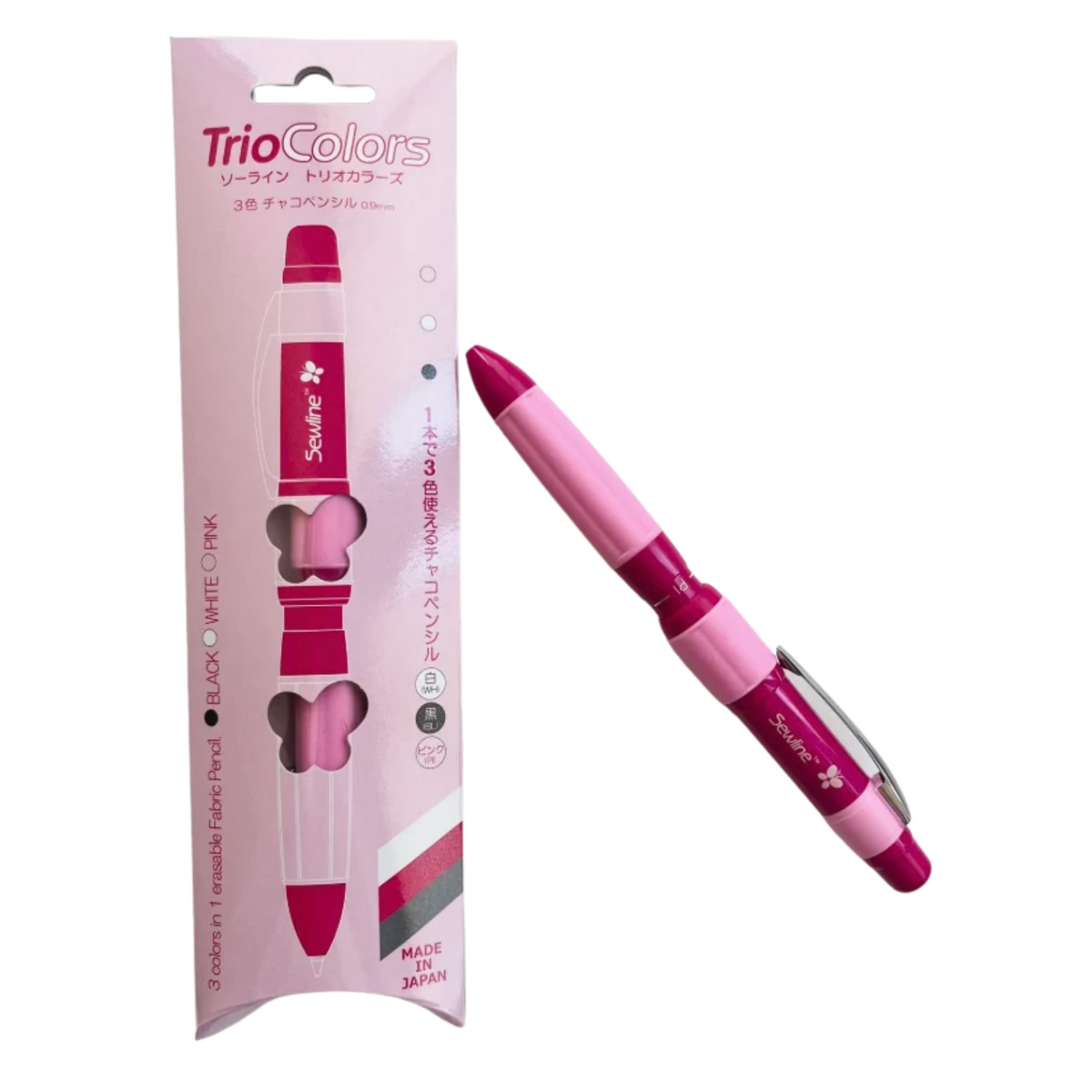 SEWLINE TRIO COLORS WHITE-BLACK-PINK