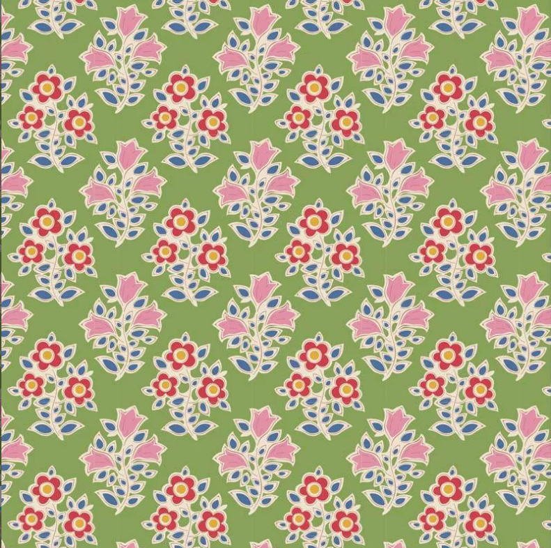 TILDA JUBILEE BLENDER FARM FLOWERS GREEN