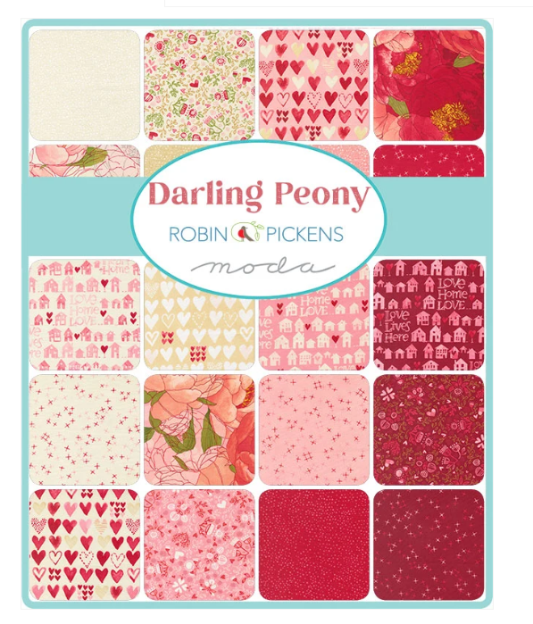 JELLY ROLL DARLING PEONY - ROBIN PICKENS 2-1/2” - 42 STRIPS