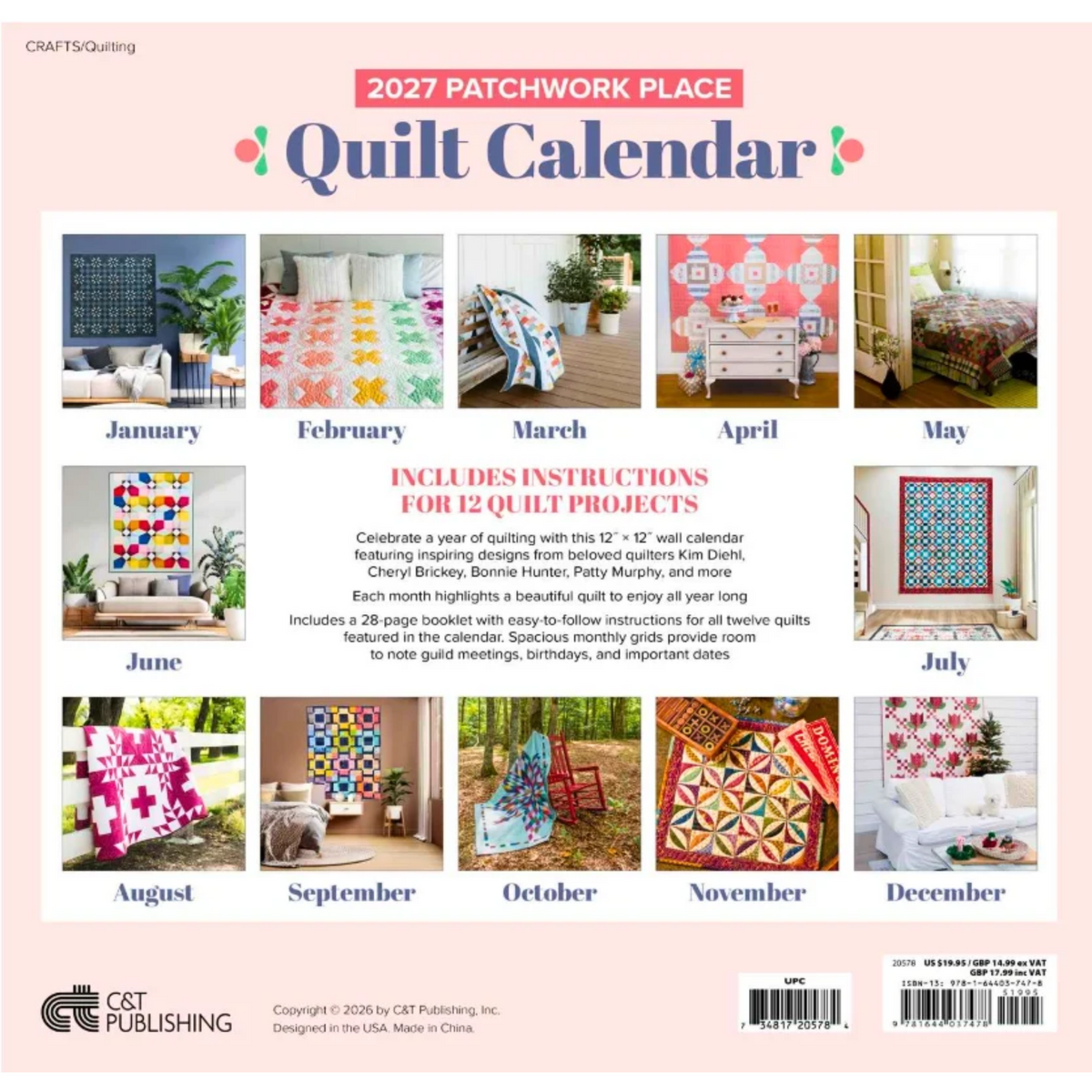 QUILT CALENDAR 2027