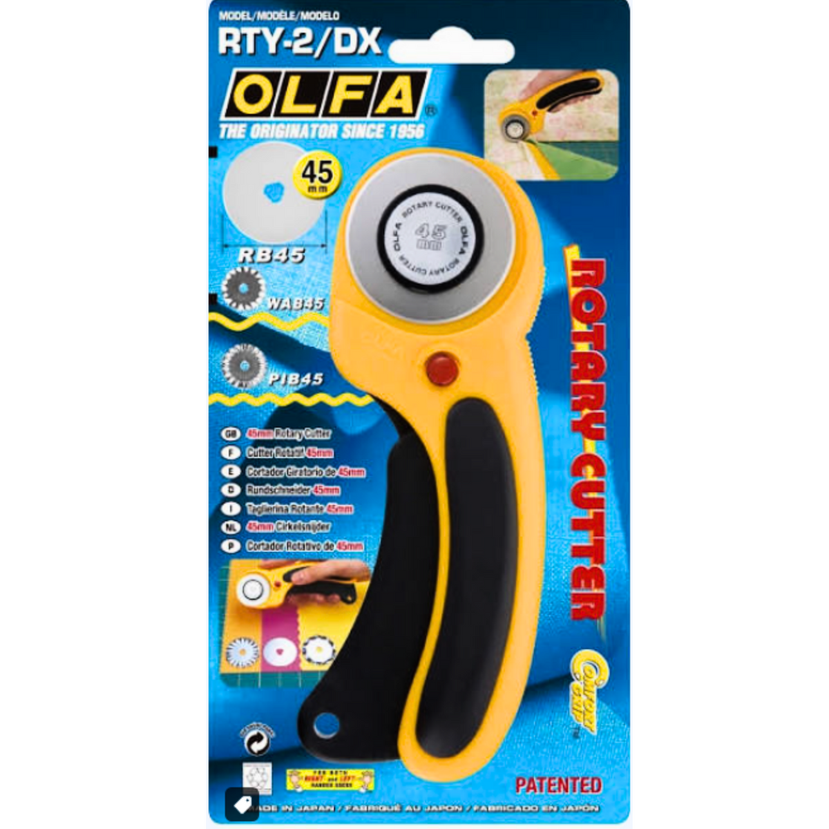 ROTARY CUTTER 45MM DELUXE OLFA