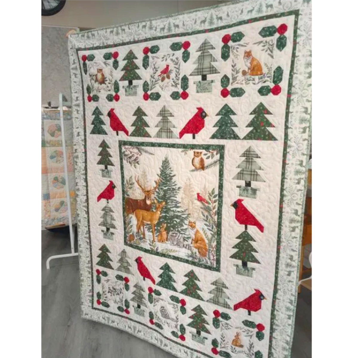 PLAID WINTER FOREST