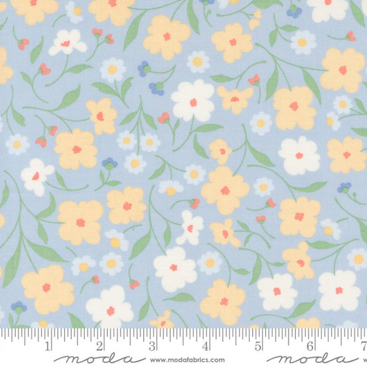 COTTAGE CHARM POWDER BLUE FLOWERS
