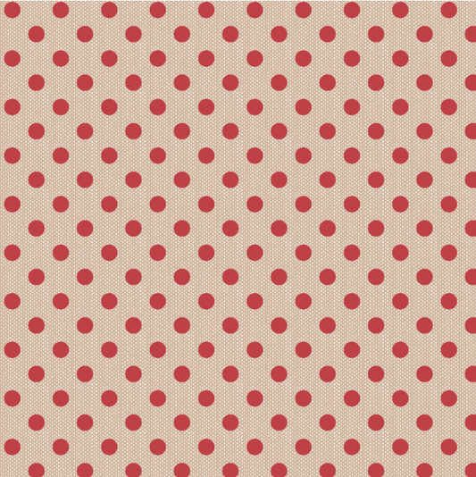 CREATING MEMORIES WINTER REDS AND GREENS POLKADOT RED