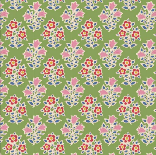 TILDA JUBILEE BLENDER FARM FLOWERS GREEN