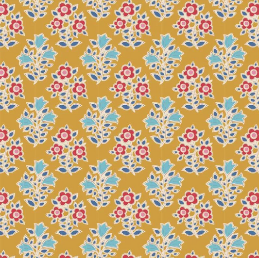 TILDA JUBILEE BLENDER FARM FLOWERS MUSTARD