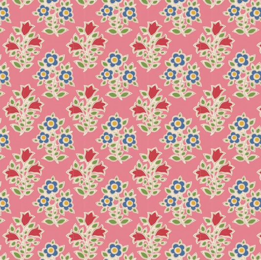TILDA JUBILEE BLENDER FARM FLOWERS PINK