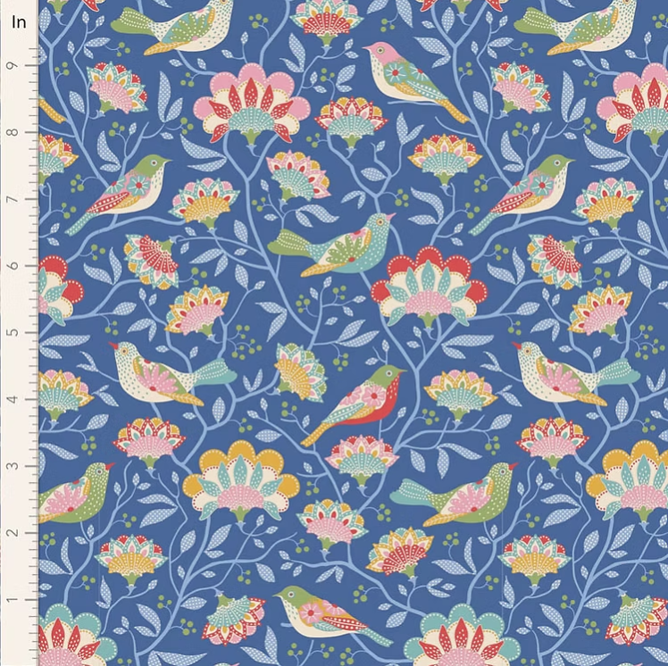 TILDA JUBILEE BIRD TREE BLUE