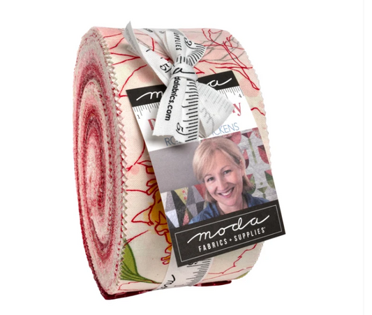 JELLY ROLL DARLING PEONY - ROBIN PICKENS  2-1/2” - 42 STRIPS