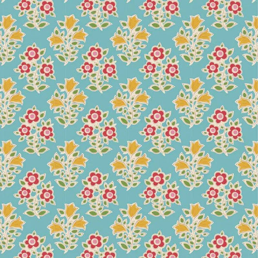 TILDA JUBILEE BLENDER FARM FLOWERS TEAL