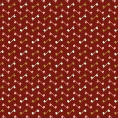 tessuto_rosso-mirtillo_con_pallini_e_linee