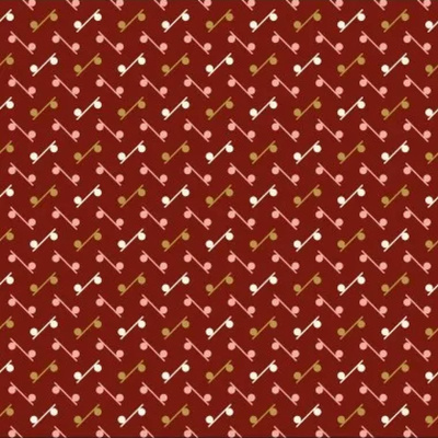 tessuto_rosso-mirtillo_con_pallini_e_linee